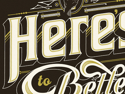Here's to Better Beer beer hops louisville louisville kentucky print t shirt typography