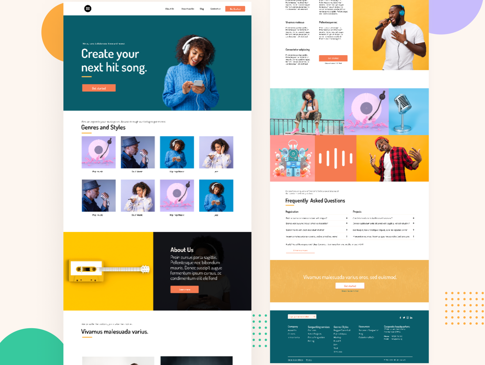 Website Design for music platform - Avva by Evi Uwede on Dribbble