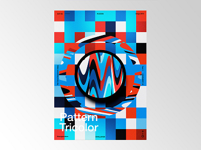 Daily Poster Challenge - DAY 92 Pattern Tricolor daily challange dailydesign design gradient illustration poster poster challenge