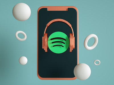 Spotify 3D Illustration