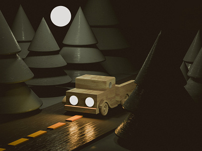 Forest 3D Illustration