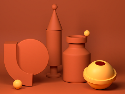 3D Abstraction 3d cinema4d design illustraion minimalistic modern render