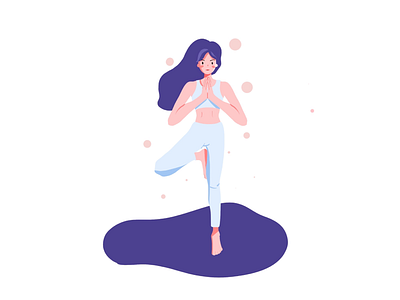 One Yoga a day, keep fat away🧘🏻‍♀️ illustration