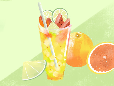 life saver🌟summer drink! colorful design illustration