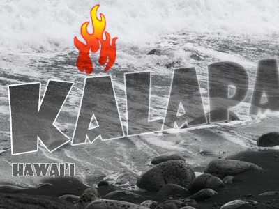 Kalapana bw postcard