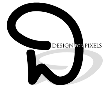 Design for Pixels bw logo