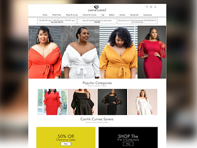 Online fashion store more detailed view