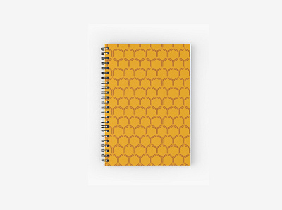 Honeycomb pattern adobe illustrator art bee design dribbbleweeklywarmup graphic graphicdesign honey illustration notebook notebook cover notebook design pattern pattern art pattern design photoshop vector yellow