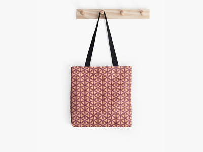 Pink geometric pattern adobe adobe illustrator art bag bag design bags branding cubes design dribbbleweeklywarmup geometric geometric design graphic graphicdesign illustration pattern pattern art pattern design photoshop vector