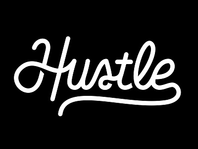 Hustle Logo hustle justin barber lettering logo script typography