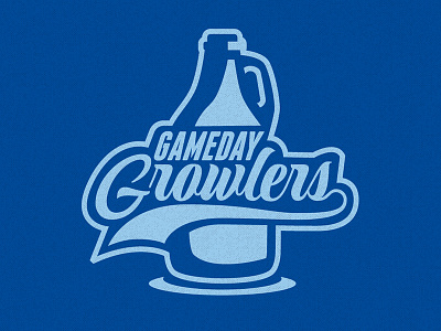 Gameday Growlers beer bottle logo sports
