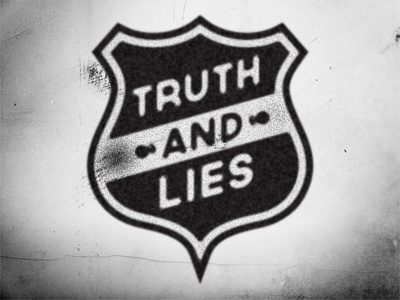 Truth & Lies Logo design justin barber logo truth and lies
