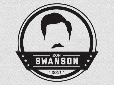 Ron Swanson badge design justin barber logo politics president ron swanson