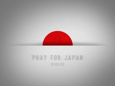 Pray For Japan design earthquake japan justin barber
