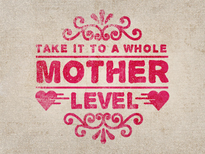 Mother's Day design justin barber typography vintage