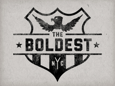 The Boldest 2.0 badge design eagle justin barber minimal new york vintage
