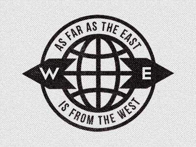 East & West badge design justin barber logo minimal vintage