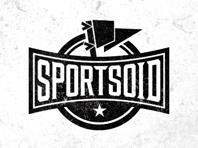 Sportsoid badge justin barber logo pennant sports vintage