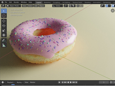 3d Doughnut 3d art 3d design 3d designer 3d donut 3d doughnut 3d doughnut blender blender 3d donut doughnut modeling