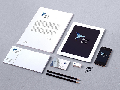 Stationary for Dental Clinic Branding Concept