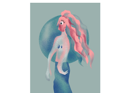 AppleMermaid character design illustration art illustrator mermaid