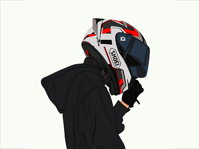 Vexel Art Shoei X14 Helmet helmet design illustration motorcycle rides shoei vexel