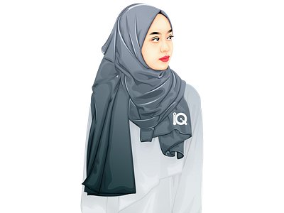Vexel Art Gita Savitri artist hijab illustration moeslim vexel art