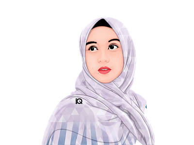 Vexel Art Influencer Instagram artist girls hijab illustration influencer moeslim vector vexel
