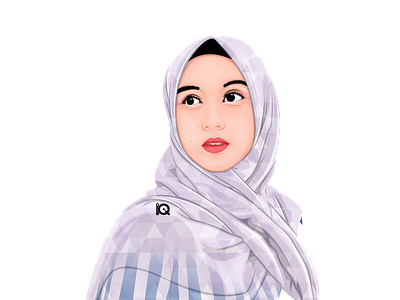 Vexel Art Influencer Instagram artist girls hijab illustration influencer moeslim vector vexel