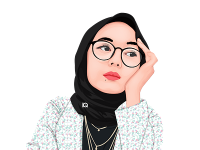 Vexel Art Influencer Instagram @deana hanifaa artist girls hijab illustration influencer moeslim vector vexel