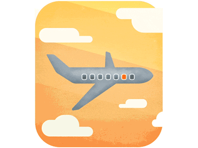 Airplane airplane flat loop