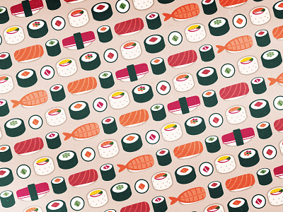 Sushi! illustration vector