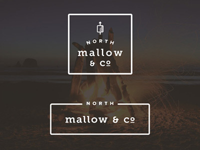 Mallow Co 2 branding camping logo marshmallow