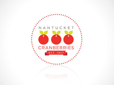 Nantucket Cranberries logo option cranberry fruit logo nantucket cranberries