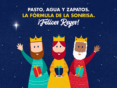 Wise men character gifts holidays illustration kids kings uruguay