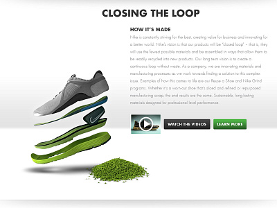 Nike Grind design interactive nike web