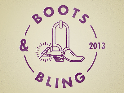 Boots & Bling 1 bling boot diamond icon logo rejected
