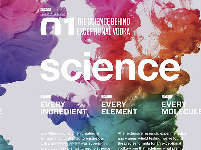 The science behind exceptional vodka branding concept graphic design grid identity layout modern mood board science type typography vodka