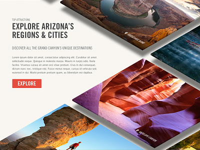 Top Attractions | Arizona concept interactive rejected web design