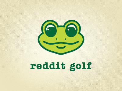 Reddit Golf Logo animal frog golf identity itc american typewriter bold logo