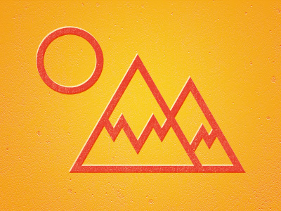 Icon 004 albert barroso icon illustration landscape mountains