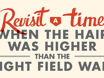Revisit a Time baseball hand drawn illustration lettering typography