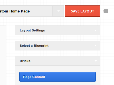BrickLayer - Visual Layout Builder User Interface