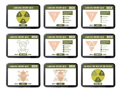 Labeling Theory Experiential Kiosk design illustration typography ux