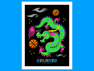 Stuff The Magic Dragon basketball dragon dunk feedmetherock florida orlando orlando magic stuff