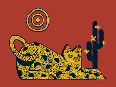 Desert Feline cat feline florida illustration orlando