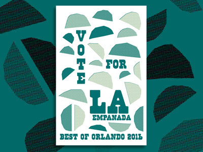 Best of Orlando Poster empanada halftones vote