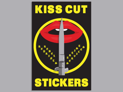 KISS CUT cutting kissing