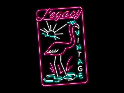 Legacy Vintage flamingo florida neon retro vintage clothes
