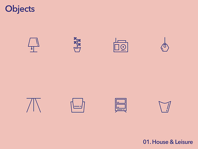 Siimpli Icon Set - Preview - Objects 01 affinity designer icons icon design icon set line icons siimpli icons